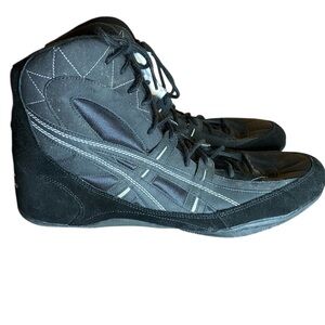 ASICS men’s vintage wrestling shoes, black comfortable, durable and breathable